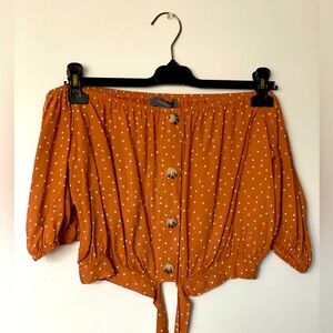 Primark feminine Off The Shoulder Cropped Top Size US 4